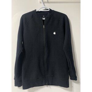 Apple Store Employee Uniform Jacket Size Small Sweater Black Full Zip size S